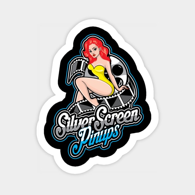 SSP Logo Redhead Sticker by Silver Screen Pinups